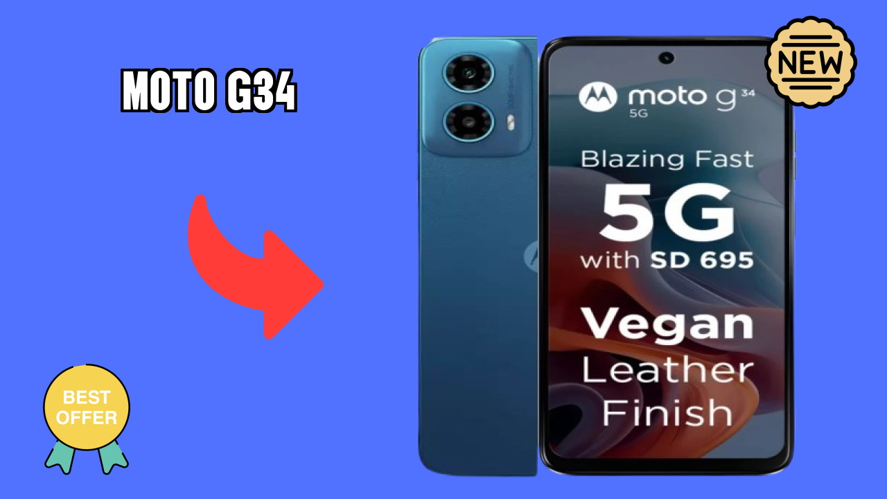 Moto G34 at ₹10,999 - Complete Review & Rating
